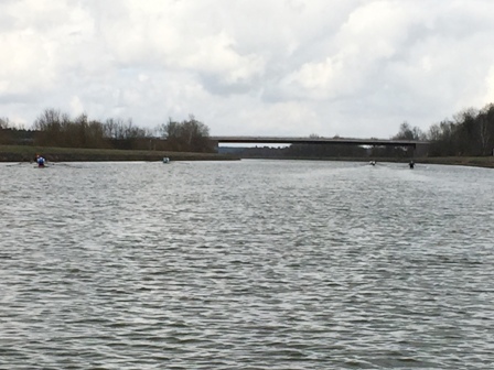 2015 Trainlingslager Uelzen Der Elbeseiten-Kanal auch bei stürmischen Wetter ein ideales Ruderrevier